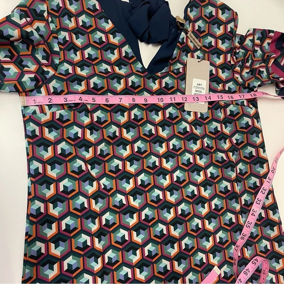 Karakorum Dress Womens Size Small Blue Multicolor Geometric Shift - Picture 9 of 11